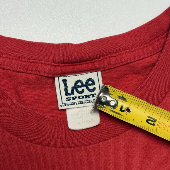 Vintage Anaheim Angels T Shirt Mens XL Red Los Angeles Lee Sport Y2K - Picture 6 of 10
